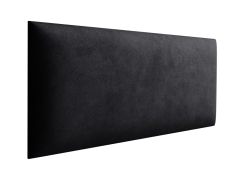 Panneaux rembourrés, lot de 10, Couleur : Noir, Revêtement : Velours, dimensions : 70 x 30 cm