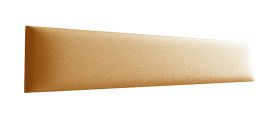 Panneaux rembourrés, lot de 10, couleur : orange, housse : similicuir, dimensions : 80 x 15 cm