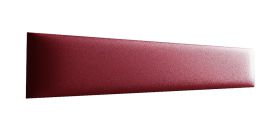Panneaux rembourrés, lot de 10, Couleur : Rouge, Housse : Similicuir, dimensions : 80 x 15 cm
