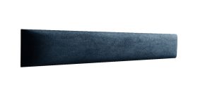 Panneaux rembourrés, lot de 10, Couleur : Bleu foncé, Revêtement : Velours, dimensions : 80 x 15 cm
