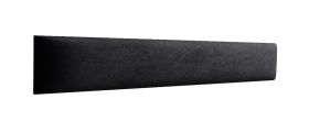 Panneaux rembourrés, lot de 10, Couleur : Noir, Revêtement : Velours, dimensions : 80 x 15 cm