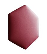 Panneaux rembourrés, lot de 10, Couleur : Rouge, Housse : Similicuir, dimensions : 35 x 40,5 cm