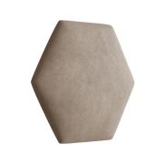 Panneaux rembourrés, lot de 10, couleur : marron clair, revêtement : velours, dimensions : 35 x 40,5 cm