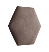 Panneaux rembourrés, lot de 10, couleur : marron, revêtement : velours, dimensions : 35 x 40,5 cm