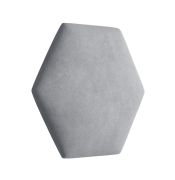 Panneaux rembourrés, lot de 10, Couleur : Gris, Revêtement : Velours, dimensions : 35 x 40,5 cm
