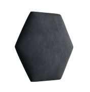 Panneaux rembourrés, lot de 10, Couleur : Noir, Revêtement : Velours, dimensions : 35 x 40,5 cm