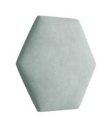 Panneaux rembourrés, lot de 10, Couleur : Vert clair, Revêtement : Velours, dimensions : 35 x 40,5 cm