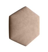 Panneaux rembourrés, lot de 10, couleur : marron, revêtement : velours, dimensions : 35 x 40,5 cm