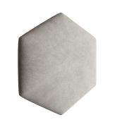 Panneaux rembourrés, lot de 10, Couleur : Gris, Housse : Velours, dimensions : 35 x 40,5 cm