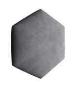 Panneaux rembourrés, lot de 10, Couleur : Anthracite, Housse : Velours, dimensions : 35 x 40,5 cm