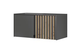 Rehausse pour armoire Leeds 07 & 08, couleur : graphite - dimensions : 50 x 105 x 51 cm (h x l x p)