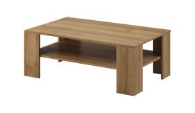Table basse Totnes 10, Couleur : Chêne Riviera - Dimensions : 38 x 103 x 63 cm (H x L x P)