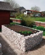 Jardinière surélevée Helga en gabion