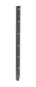 Poteau de clôture mod. A, Finition: Revêtement anthracite, Pour hauteur de clôture: 123 cm, Longueur: 170 cm, Points de fixation: 7