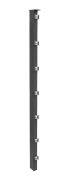 Poteaux de clôture Mod. P, Finition: Revêtement anthracite, Pour hauteur de porte: 123 cm, Longueur: 170 cm, Points de fixation: 7