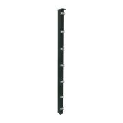 Poteau de clôture Mod. S, Finition: revêtement anthracite, Pour hauteur de clôture: 163 cm, Longeur: 220 cm, Points de fixation: 9