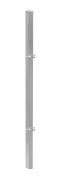 Poteaux de clôture Mod. U, Finition:   Galvanisé, Pour hauteur de porte: 63 cm, Longueur: 110 cm, Points de fixation: 2