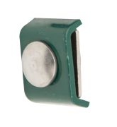 Raccord pour treillis métallique, petit format, forme plate, Finition : revêtement vert