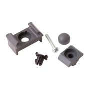 Kit de fixation par points pour poteaux d'angle/de portail, Couleur: anthracite