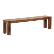 Grand banc en bois massif de Sheesham, couleur : Sheesham - dimensions : 45 x 180 x 35 cm (h x l x p), convient pour la cuisine et la salle à manger