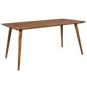 Table de salle à manger en bois massif de Sheesham, Couleur : Sheesham - Dimensions : 80 x 160 cm (l x p), fabriqué à la main
