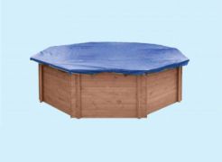 Couverture d'hiver pour piscine en bois Verano 05 - 396 x 727 x 138 cm