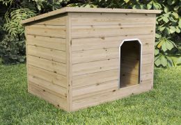 Niche pour chiens avec plancher Retriever - Dimensions (cm) : 93 x 130 x 97 (L x l x h)