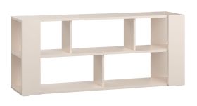 Bibliothèque / Couleur : Beige / 5 étagères / Petite / Dimensions : 168 x 40 x 71 cm / Permet une personnalisation créative / Pour le salon ou le bureau