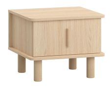 Table de chevet Aegir 44 | 1 tiroir | Style scandinave | Couleur chêne | 39 x 49 x 42 cm | Très robuste
