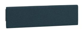 Tête de lit rembourée pour lit simple / lit d'appoint Aegir 23 / 24 / 25, Couleur : bleu marine, Dimensions : 34 x 125 x 4 cm