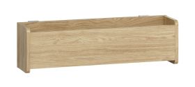 Étagère de lit / Couleur : Chêne / Dimensions : 70 x 17 x 20 cm / Espace de rangement pratique pour les petits objets