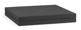 Matelas / Couleur : Gris foncé / Dimensions : 90 x 180 cm / Pliable / Rembourrage agréable / Tissu anti-salissures