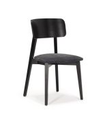 Chaise de salle à manger / Assise rembourrée / Couleur : Noir / Anthracite / Facile à nettoyer / Tissu chenille / Dimensions : 47 x 50 x 80 cm / Tissu de qualité supérieure