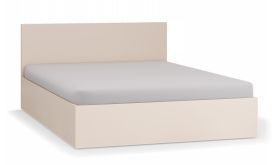Lit double / Lit d'appoint / Couleur : beige / Surface de couchage : 140 x 200 cm / incl. sommier à lattes Lift up / Coffre de lit pour linge de lit / Pour chambre à coucher