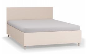 Lit double / Lit d'appoint / Couleur : Beige / Surface de couchage : 140 x 200 cm / incl. sommier à lattes Lift up / Coffre de lit pour linge de lit / Pour chambre à coucher