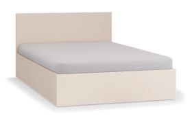 Lit simple / Lit d'adolescent / Couleur : Beige / Incl. sommier à lattes Lift up / Surface de couchage : 120 x 200 cm / Design sobre / Tiroir de lit pour linge de lit