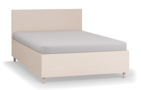 Lit simple / Lit d'adolescent / Couleur : Beige / Incl. sommier à lattes Lift up / Surface de couchage : 120 x 200 cm / Design sobre / Tiroir de lit pour linge de lit