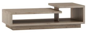 Table basse Kavieng 19 | Finition chêne | 120 x 60 x 36 cm | Design moderne et pratique