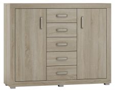 Commode Lorengau 22 | Sonoma chêne | 109 x 138 x 40 cm | Design moderne et chaleureux