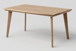Table basse Aurornis 77 en chêne massif naturel | 100 x 60 x 50 cm | Design moderne et robuste