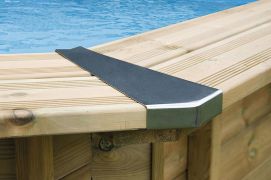 Joints d'angle en acier inoxydable pour la piscine en bois Sunnydream 01