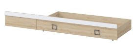 Tiroir pour lit Benjamin, couleur : hêtre / blanc - 27 x 74 x 138 cm (H x l x L)