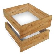 Tiroirs pour penderie, lot de 2, Couleur : Chêne golden craft - pour armoires de 250 cm de large