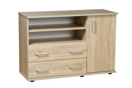 Commode Tandil 07, couleur : chêne Sonoma - 82 x 120 x 45 cm (H x L x P)