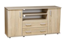 Commode Tandil 08, couleur : chêne sonoma - 82 x 160 x 45 cm (H x L x P)