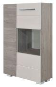 Commode Colmenar 01, Couleur : Chêne / Sable brillant - Dimensions : 103 x 65 x 32 cm (H x L x P)