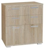 Commode Tandil 04, couleur : chêne Sonoma - 87 x 80 x 41 cm (H x L x P)