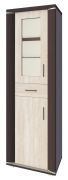 Vitrine Aitape 33 | Chêne Sonoma foncé/clair | 188 x 60 x 40 cm | Design moderne