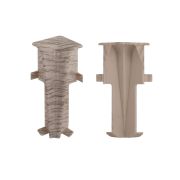 Angles intérieurs pour plinthes - Modèle: LILLE Aspect chêne, Dimensions: 60 x 17 mm, Pièces: 2