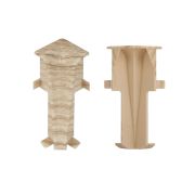 Angles intérieurs pour plinthes - Modèle: MONACO Aspect chêne, Dimensions: 60 x 17 mm, Pièces: 2